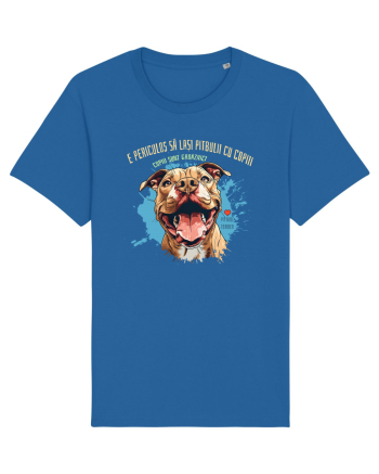 PERICULOS SA LASI PITBULII CU COPIII, COPIII SUNT GROAZNICI - Pitbull Royal Blue