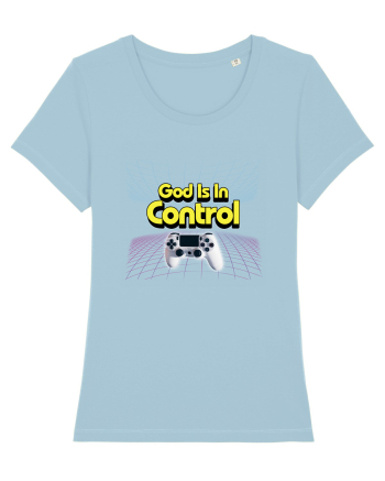 God is in Control Sky Blue