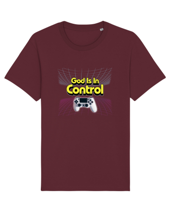 God is in Control Burgundy