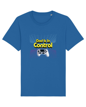 God is in Control Royal Blue