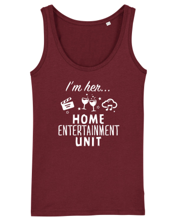Home entertainment unit Burgundy