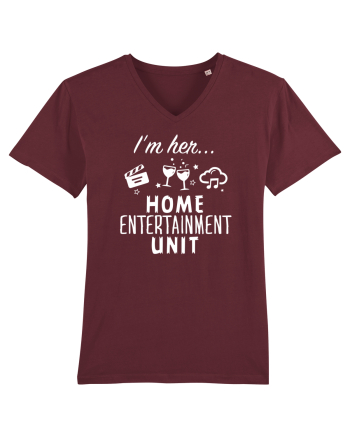 Home entertainment unit Burgundy
