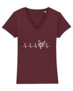 Love Music  Tricou mânecă scurtă guler V Damă Evoker