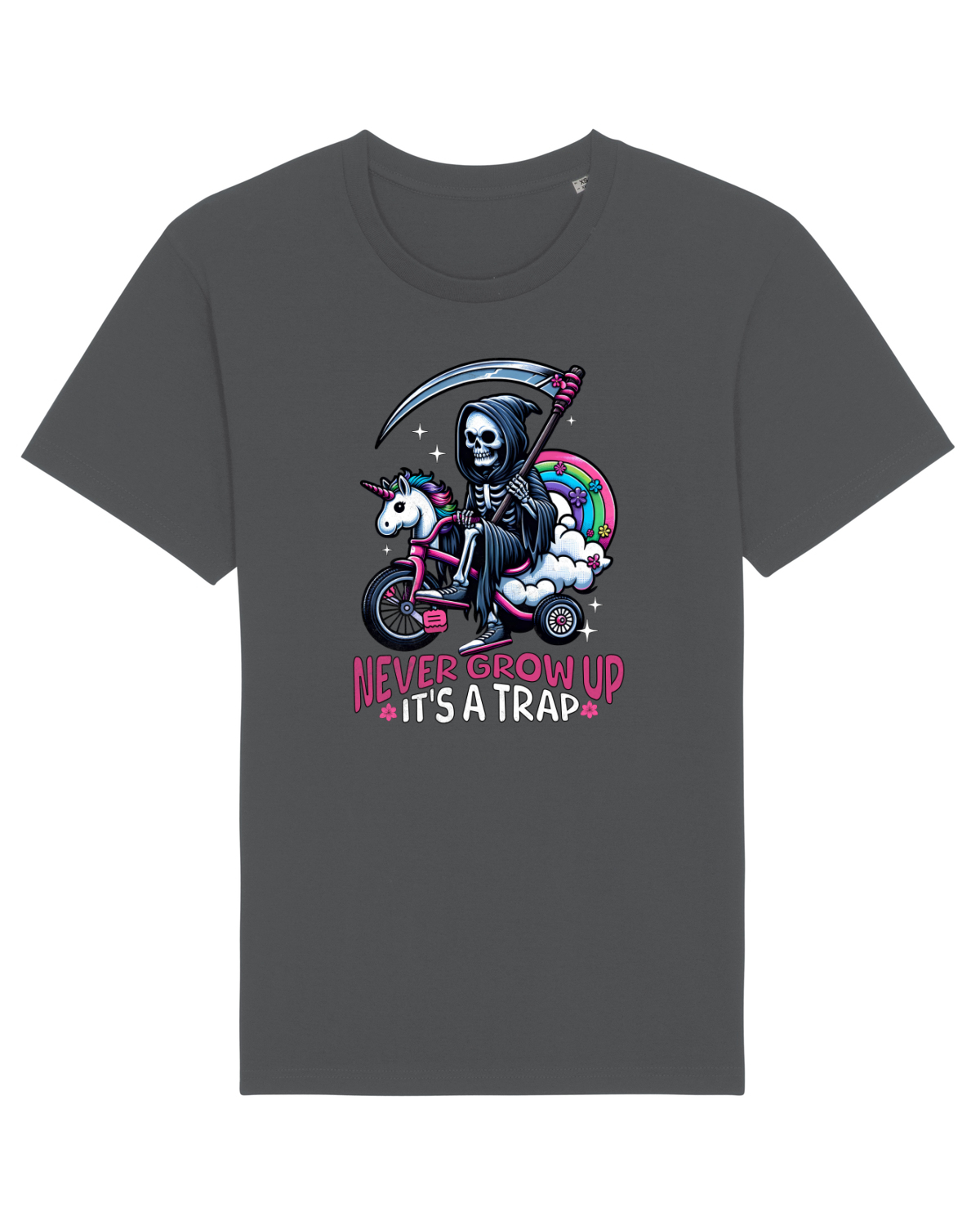 Tricou mânecă scurtă Unisex Rocker Anthracite