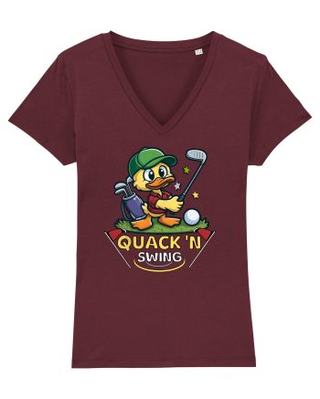 Umor golfistic: Rață 'Quack'n Swing Burgundy