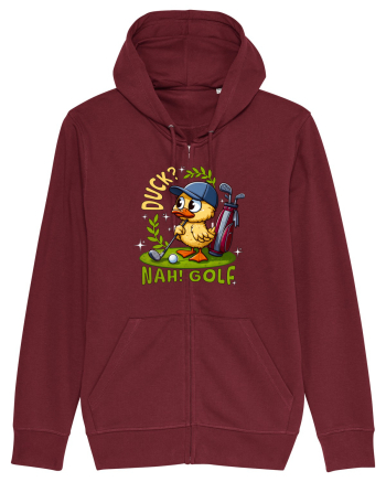 Rață Amuzantă la Golf Burgundy