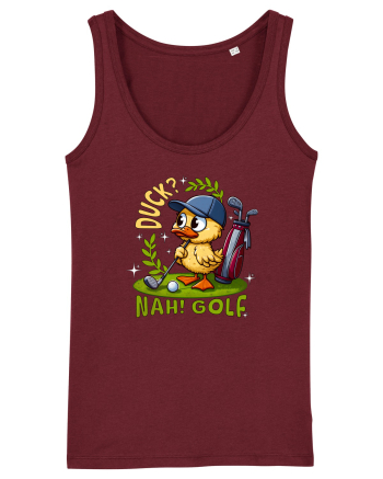 Rață Amuzantă la Golf Burgundy
