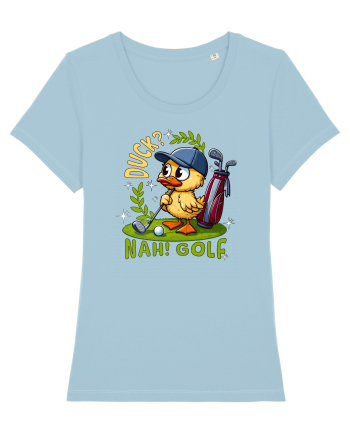 Rață Amuzantă la Golf Sky Blue