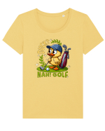 Rață Amuzantă la Golf Tricou mânecă scurtă guler larg fitted Damă Expresser