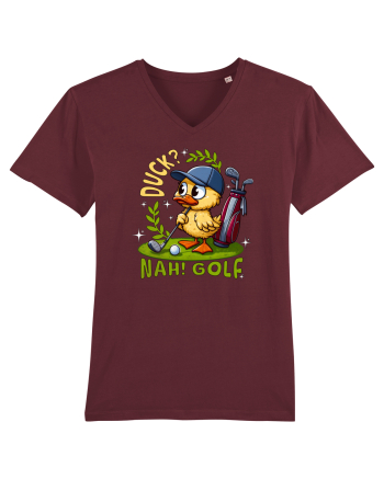 Rață Amuzantă la Golf Burgundy