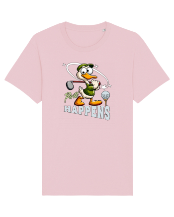 Golfer Amuzant la Golf: Lovitura Se Întâmplă Cotton Pink