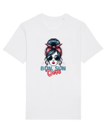 Coc Șifonat și Soare pentru Mame si Femeile care au terminat Tricou mânecă scurtă Unisex Rocker