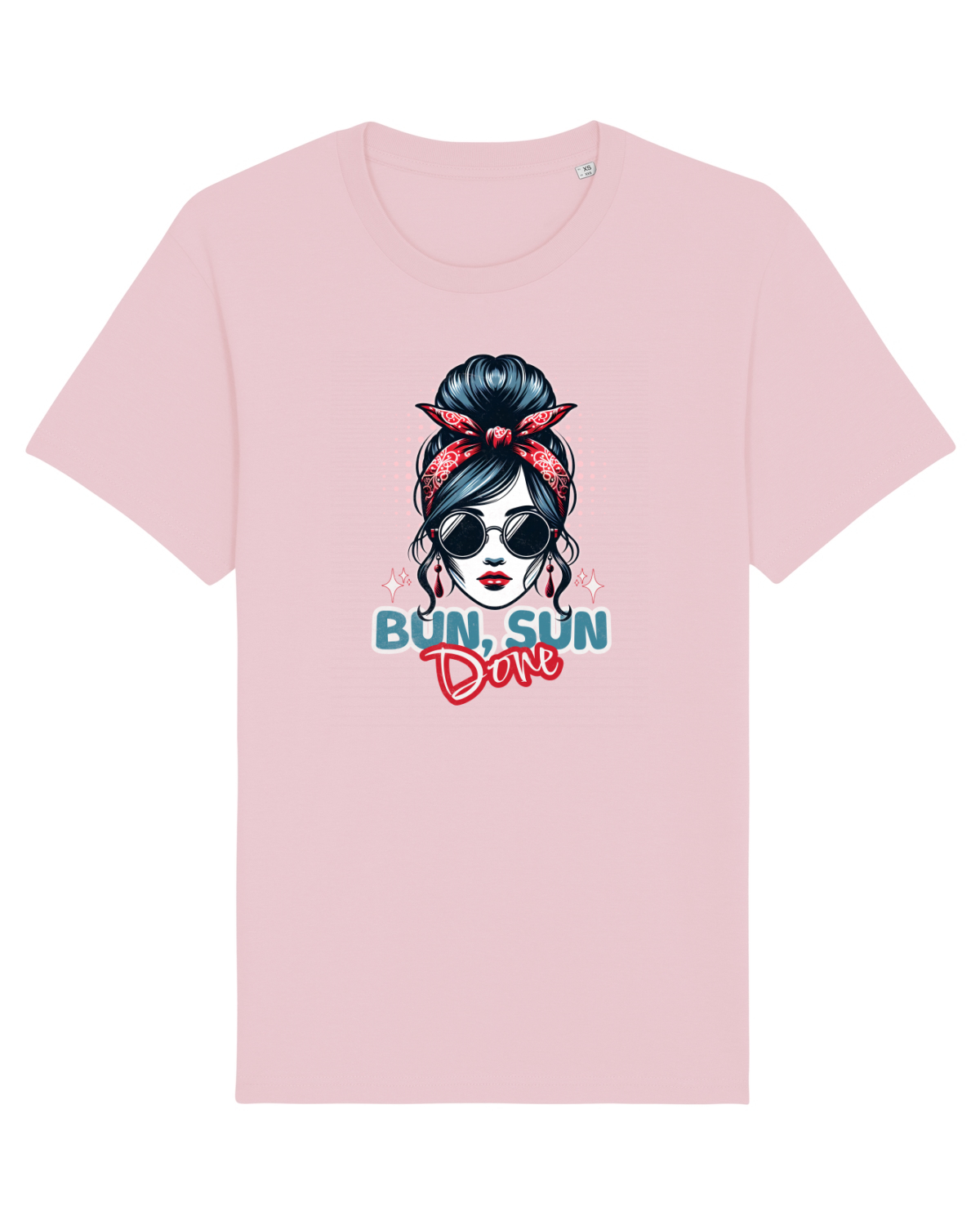 Tricou mânecă scurtă Unisex Rocker Cotton Pink
