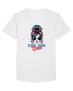 Coc Șifonat și Soare pentru Mame si Femeile care au terminat Tricou mânecă scurtă guler larg Bărbat Skater
