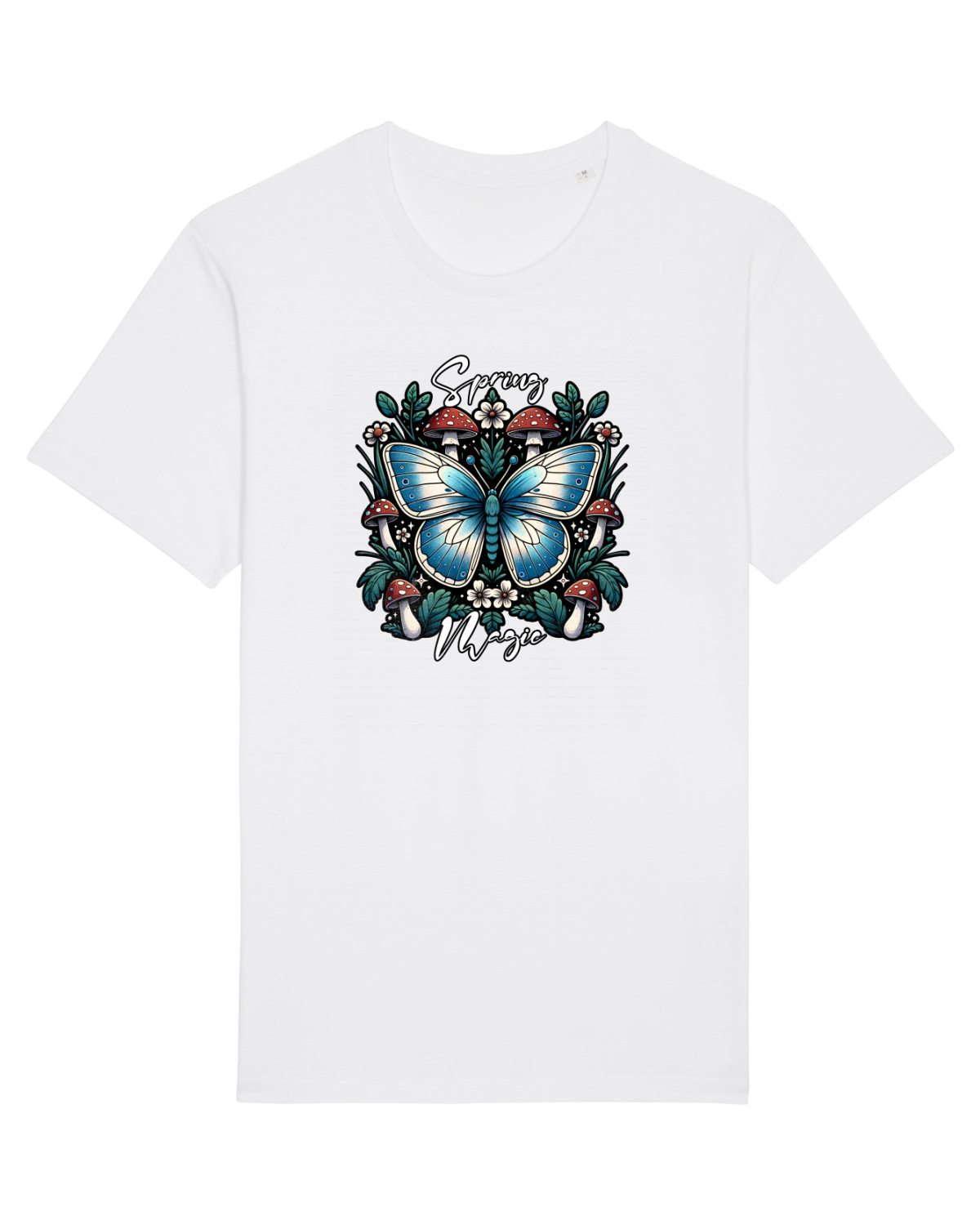 Tricou mânecă scurtă Unisex Rocker White