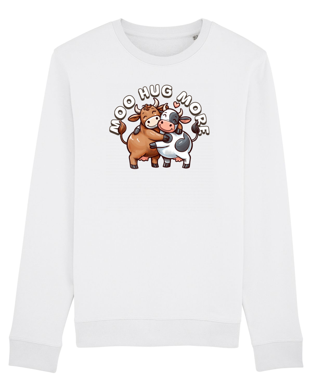 Bluză mânecă lungă Unisex Rise White