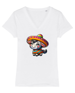Magar cu sombrero Tricou mânecă scurtă guler V Damă Evoker