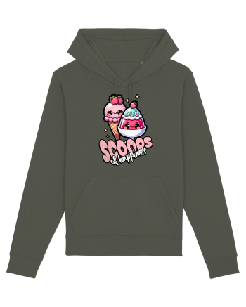 Cupe de înghețată fericire Kawaii Khaki