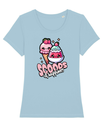 Cupe de înghețată fericire Kawaii Sky Blue