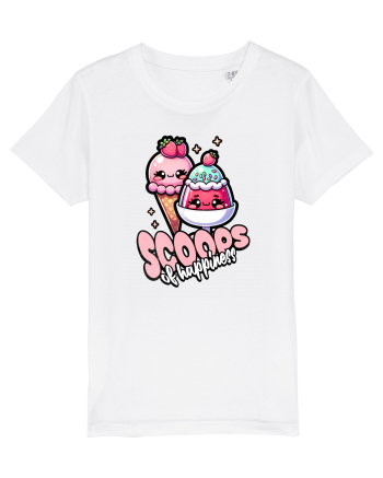 Cupe de înghețată fericire Kawaii White