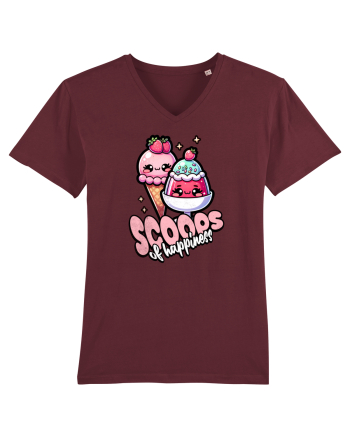 Cupe de înghețată fericire Kawaii Burgundy