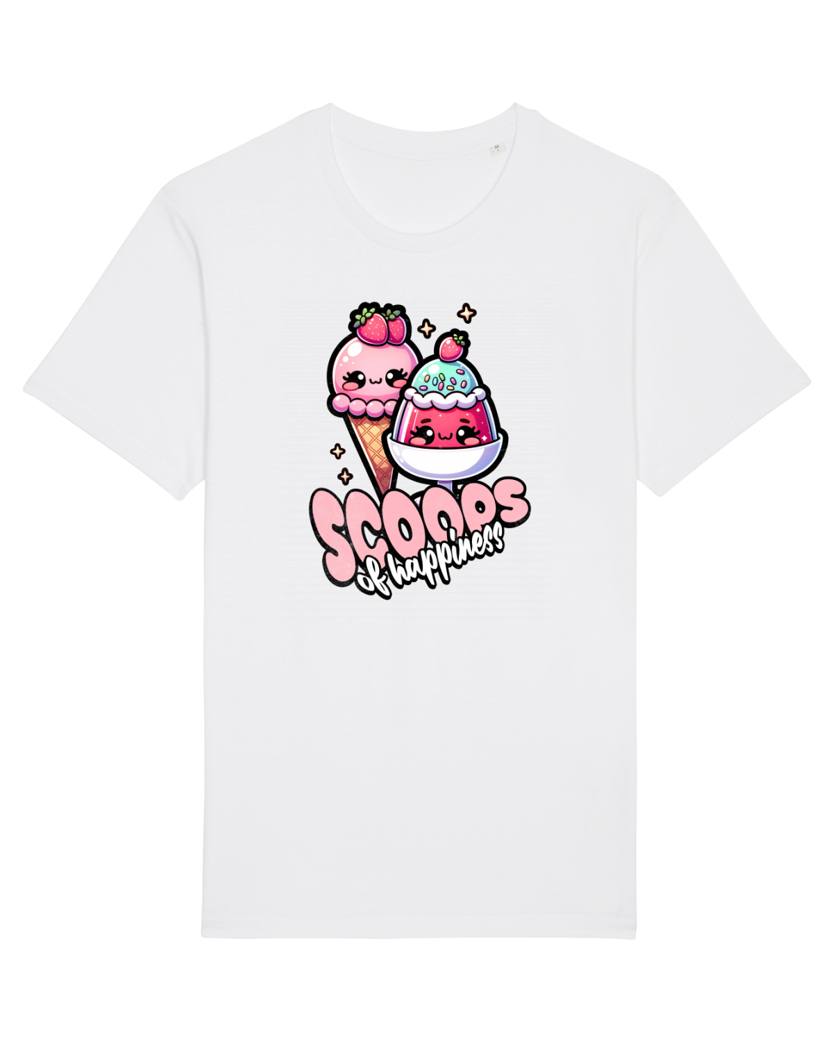 Tricou mânecă scurtă Unisex Rocker White