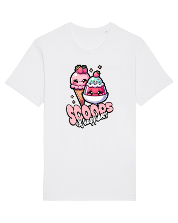 Cupe de înghețată fericire Kawaii White
