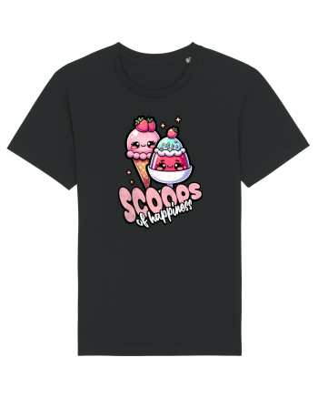 Cupe de înghețată fericire Kawaii Black