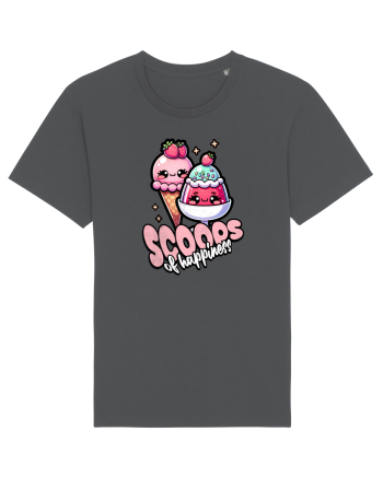 Cupe de înghețată fericire Kawaii Anthracite