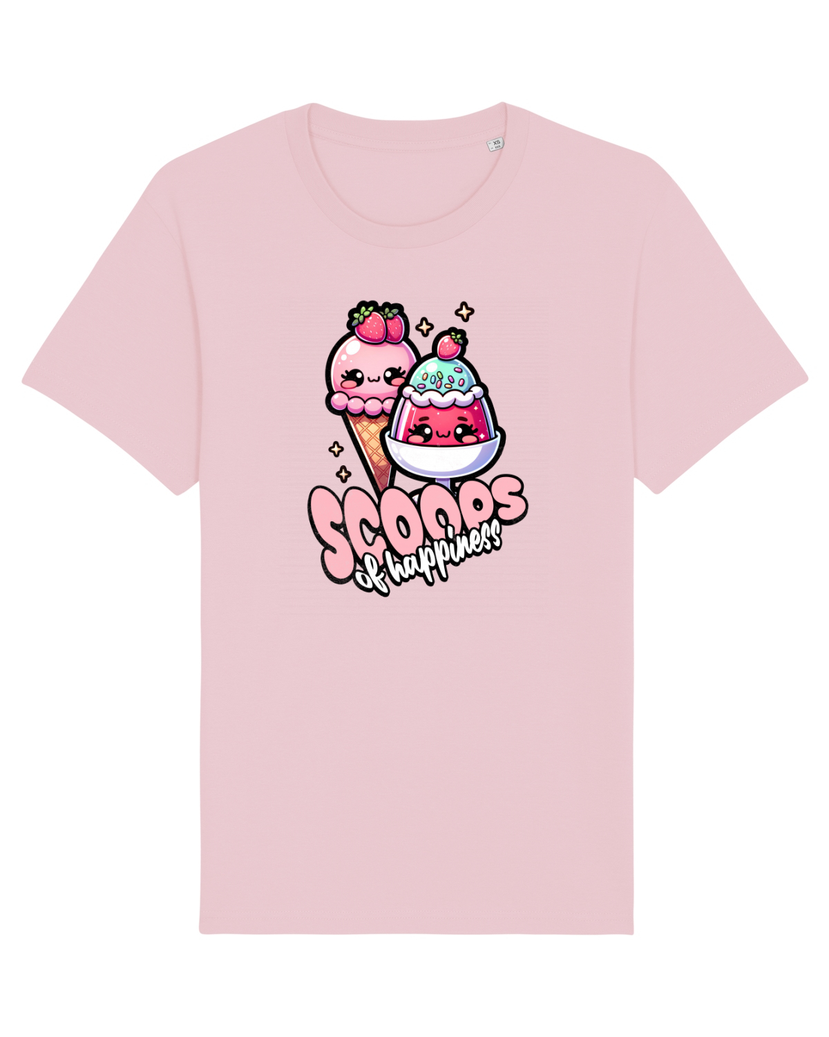 Tricou mânecă scurtă Unisex Rocker Cotton Pink