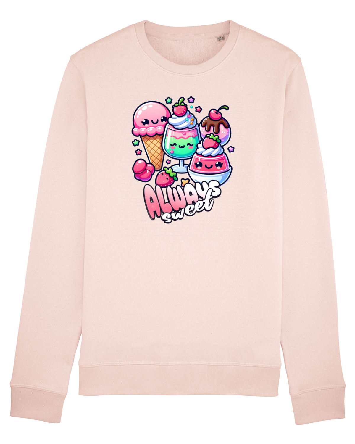 Bluză mânecă lungă Unisex Rise Candy Pink