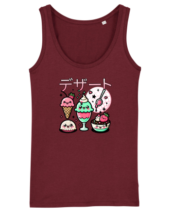 Deserturi japoneze Kawaii - Înghețată și Dulciuri Burgundy