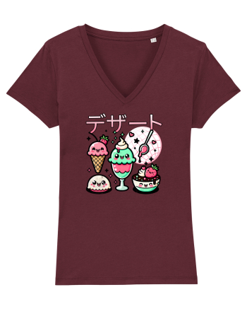 Deserturi japoneze Kawaii - Înghețată și Dulciuri Burgundy