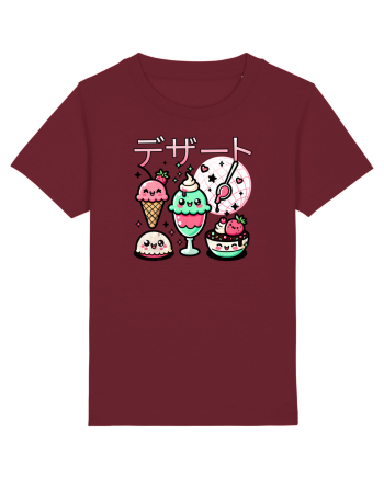 Deserturi japoneze Kawaii - Înghețată și Dulciuri Burgundy