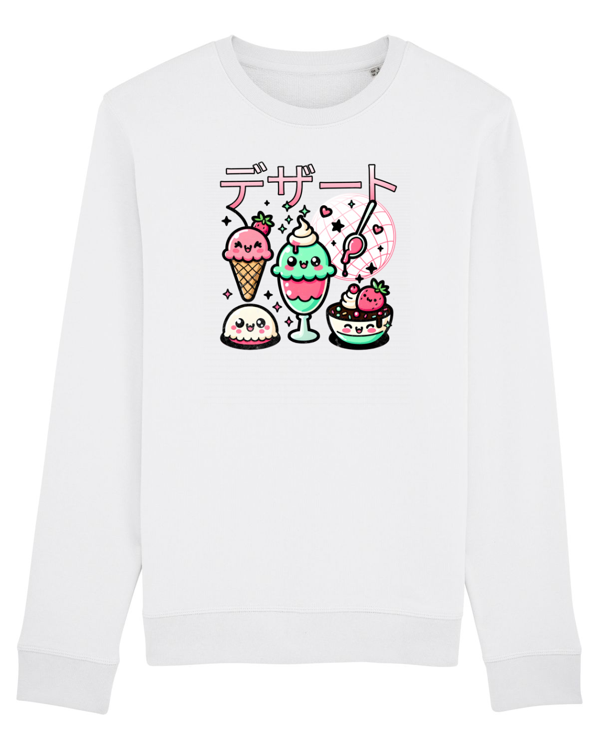 Bluză mânecă lungă Unisex Rise White