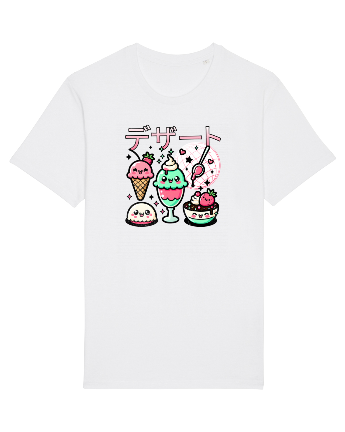 Tricou mânecă scurtă Unisex Rocker White