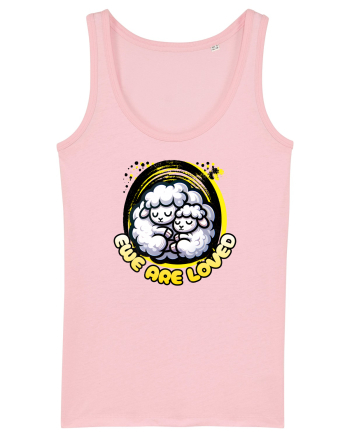 Mamă Iubitoare Oaie- Esti iubit Cotton Pink