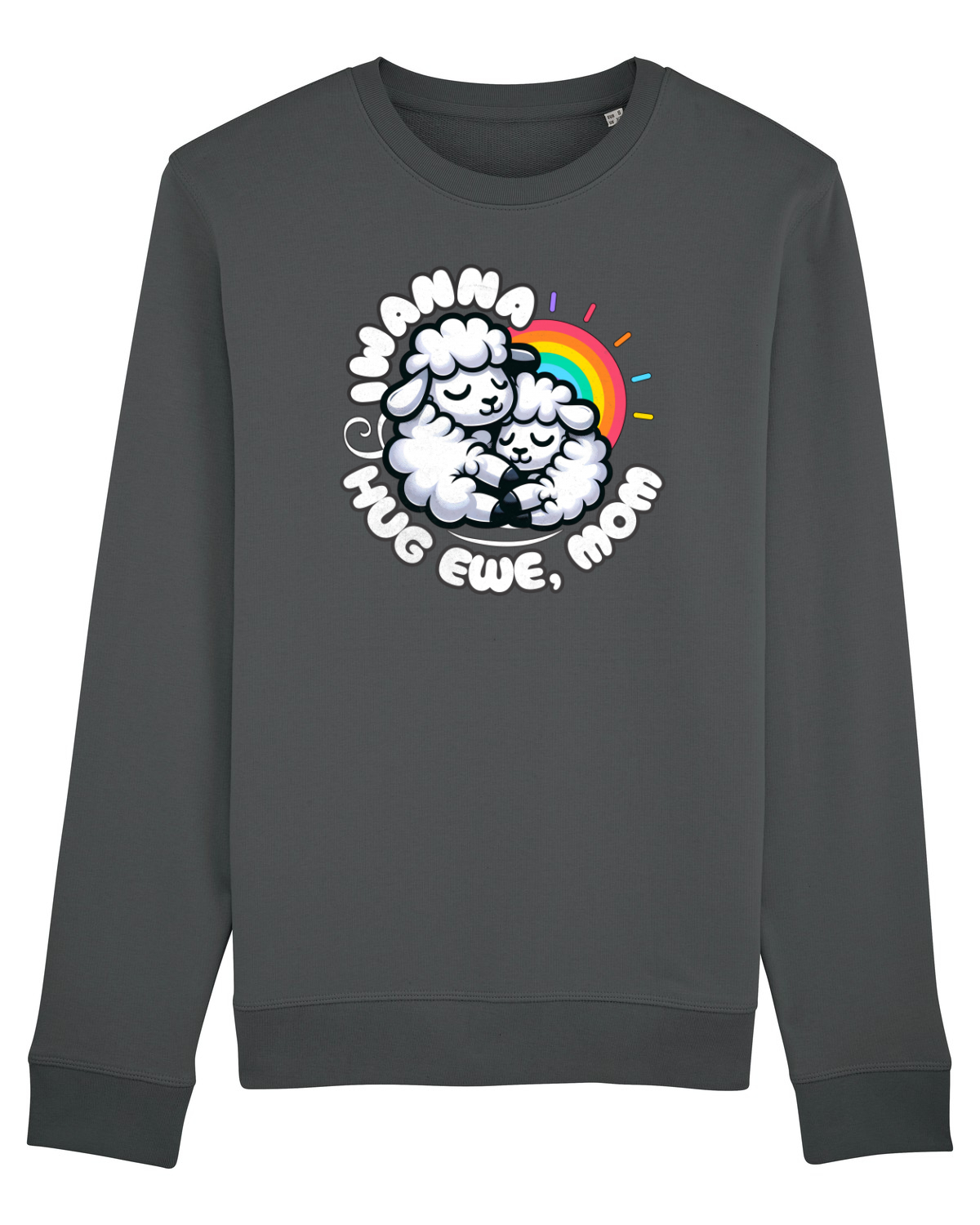 Bluză mânecă lungă Unisex Rise Anthracite