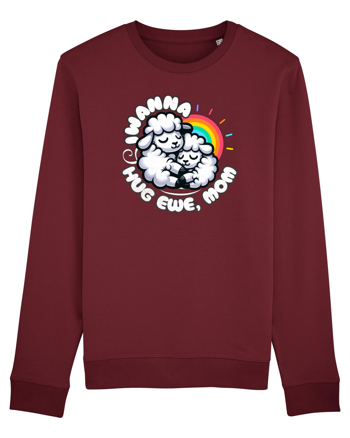 Bluză mânecă lungă Unisex Rise Burgundy