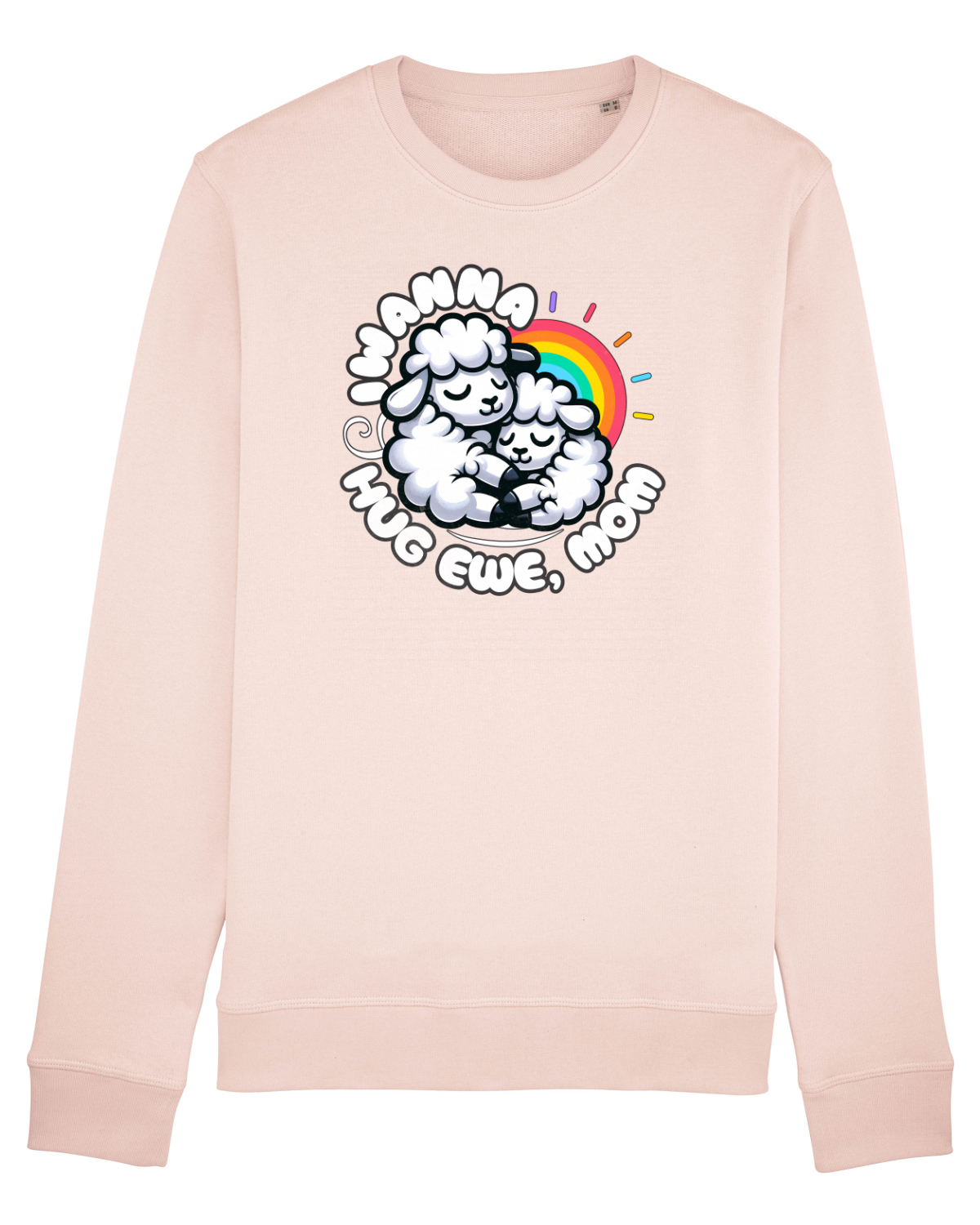 Bluză mânecă lungă Unisex Rise Candy Pink