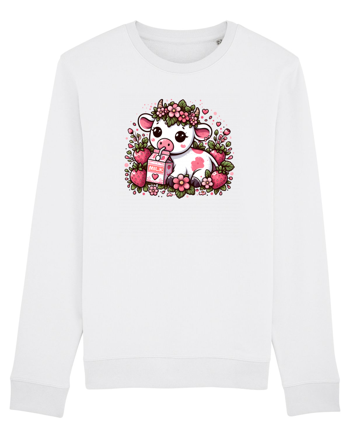 Bluză mânecă lungă Unisex Rise White