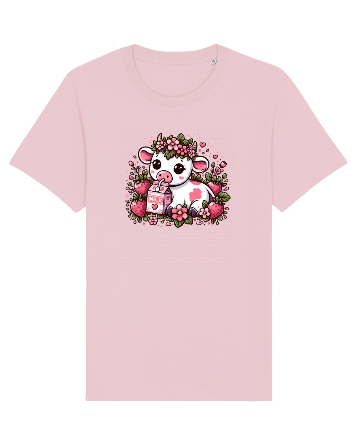 Tricou mânecă scurtă Unisex Rocker Cotton Pink