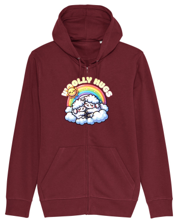 Oile Drăguțe Iubesc un Design Mama și Copil Burgundy