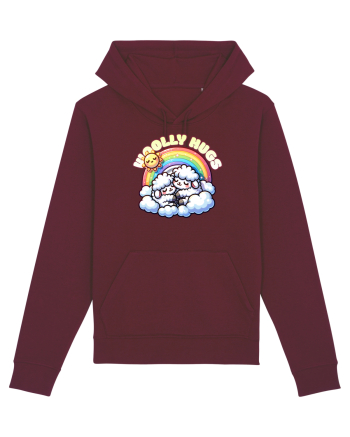 Oile Drăguțe Iubesc un Design Mama și Copil Burgundy