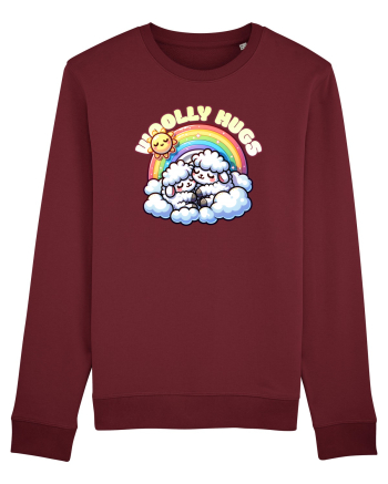 Oile Drăguțe Iubesc un Design Mama și Copil Burgundy