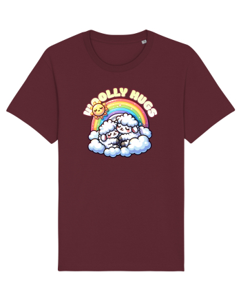 Oile Drăguțe Iubesc un Design Mama și Copil Burgundy