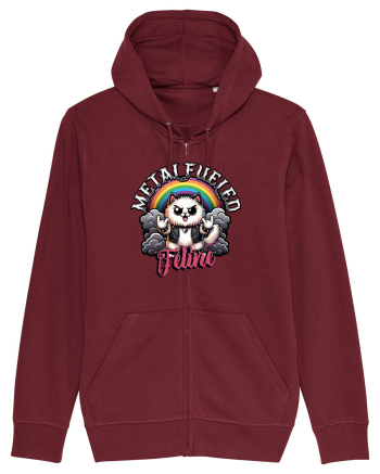 Pisica Rock Cat, o Felina Cu Suflet Rock Metal Burgundy
