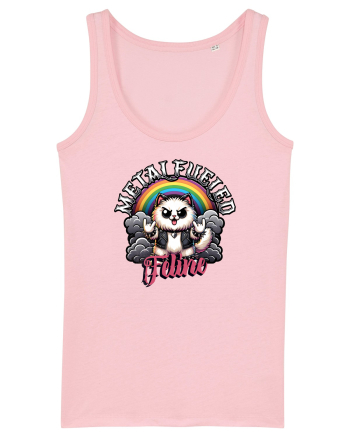 Pisica Rock Cat, o Felina Cu Suflet Rock Metal Cotton Pink