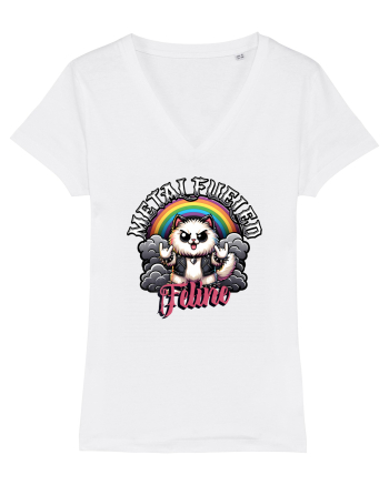 Pisica Rock Cat, o Felina Cu Suflet Rock Metal White