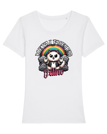 Pisica Rock Cat, o Felina Cu Suflet Rock Metal White